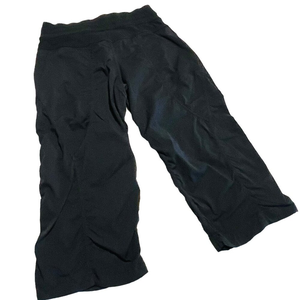Lululemon Athletica Women's Cropped Pants Size 6 Black Stretch Nylon/Spandex - Picture 2 of 8